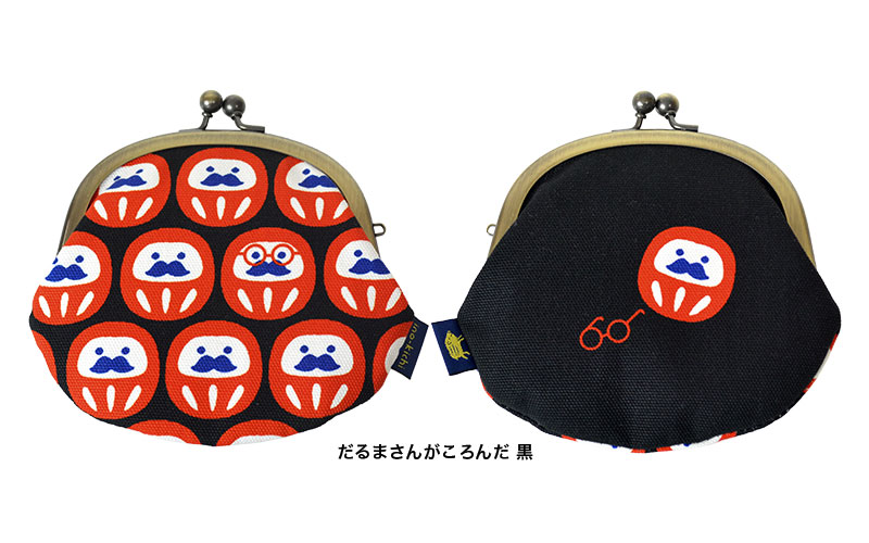3.3寸丸がま口 だるまさんがころんだ｜亥之吉