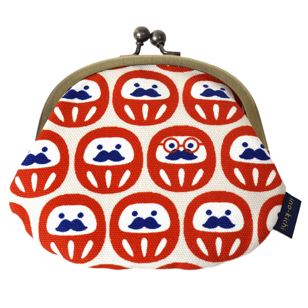 3.3寸丸がま口 「だるまさんがころんだ」