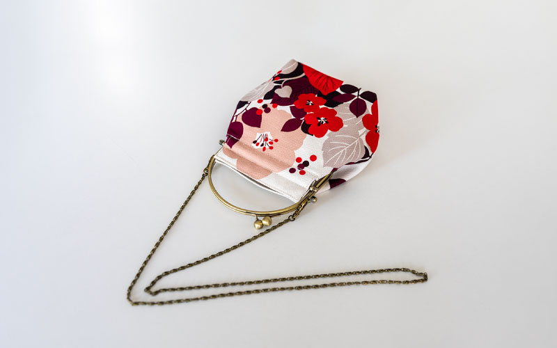 2wayがま口バッグ ベンリーがま口「はなもゆ」