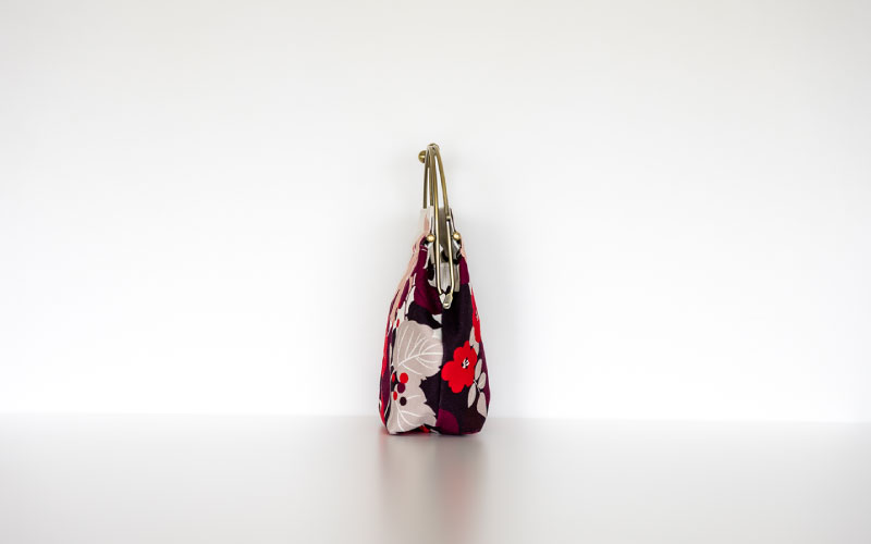 2wayがま口バッグ ベンリーがま口「はなもゆ」