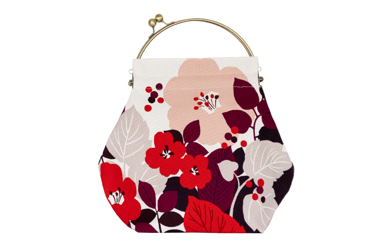 ベンリーがま口【大】「はなもゆ」｜亥之吉 by 京美染色株式会社