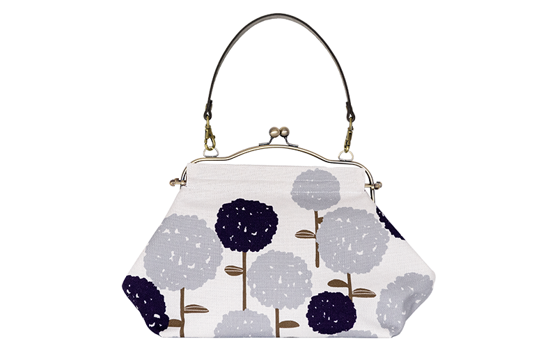 横長ベンリーがま口「こでまり」