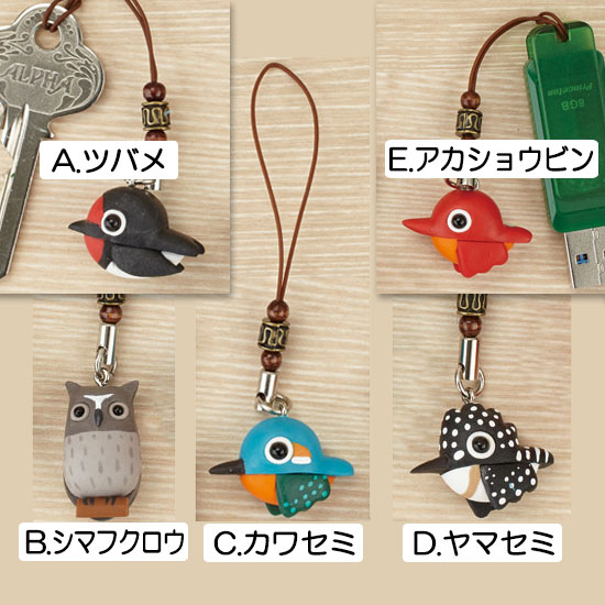 日本野鳥の会 CeraBIRDマスコット（5種類） ｜ 天体望遠鏡・双眼鏡等の