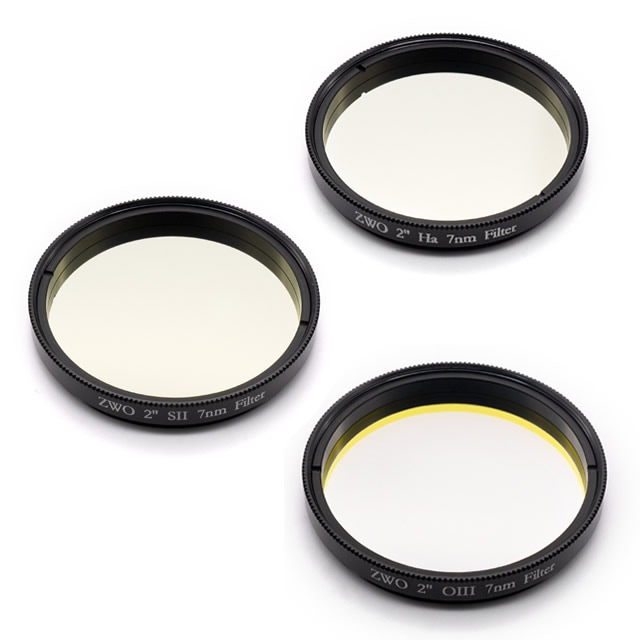 ZWO 7nmナローバンドフィルターセット・M48（2インチ）（Hα・SII