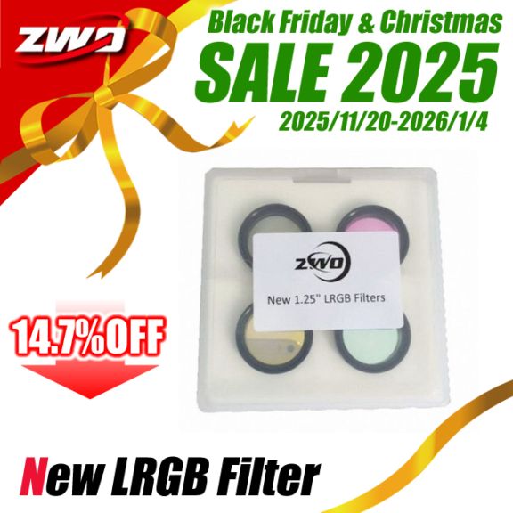 ZWO New LRGB フィルターセット 1.25