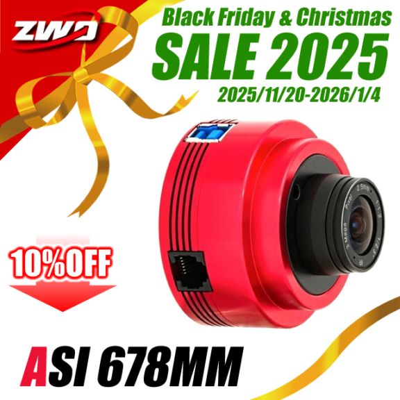 ZWO ASI 678MM（モノクロ/非冷却モデル）【ZWO・Black-Friday