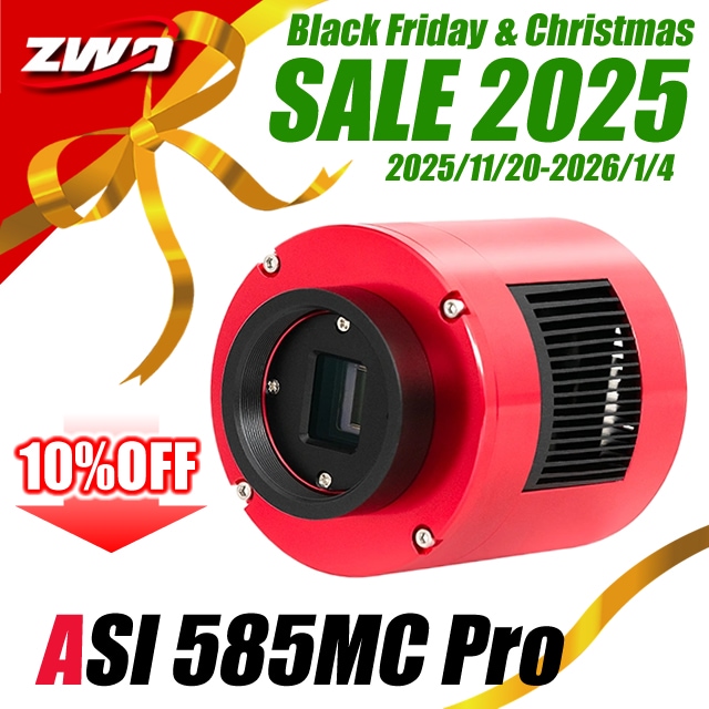 ZWO ASI 585MC Pro（カラー/冷却モデル）【ZWO・Black-Friday