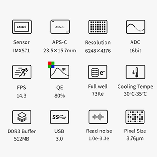 ZWO��NEW ASI 2600MM Pro��DDR3�Хåե�������¢/��Υ���/��ѥ�ǥ��(2025ǯ9��23����ȯ���