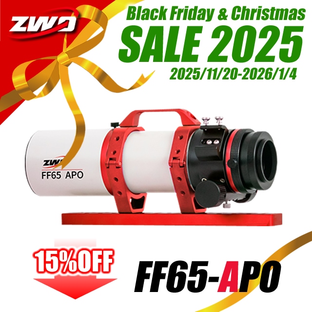 ZWO FF65-APO（416mm/F6.4）【ZWO・Black-Friday & Christmas SALE
