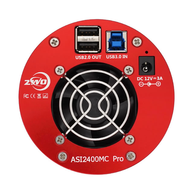 ZWO ASI 2400MC Pro（DDR3バッファメモリ内蔵/カラー/冷却モデル