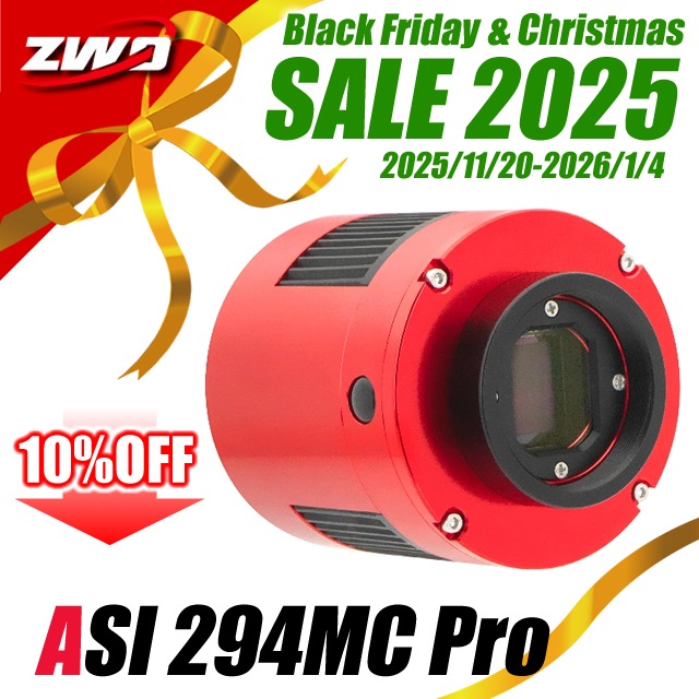 ZWO ASI 294MC Pro（DDR3バッファメモリ内蔵/カラー/冷却モデル）【ZWO