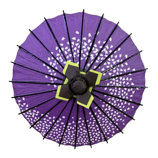 紙傘　飾り小傘　桜渦　紫