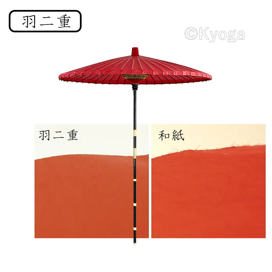 野点傘　朱 野点傘 のだてがさ 傘立台別売 妻折傘 つまおりがさ 朱傘 和傘 端折傘