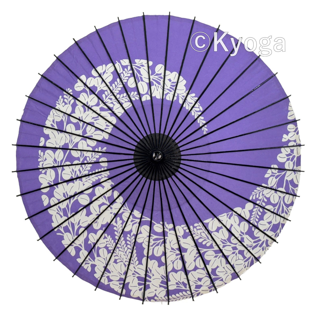 極美品 マキシン Iwao yamaguchi 天然草 カンカン帽 日本製 紫 和傘・野点傘専門店 恭雅】紙和傘 1尺4寸 萩渦 紫 継柄