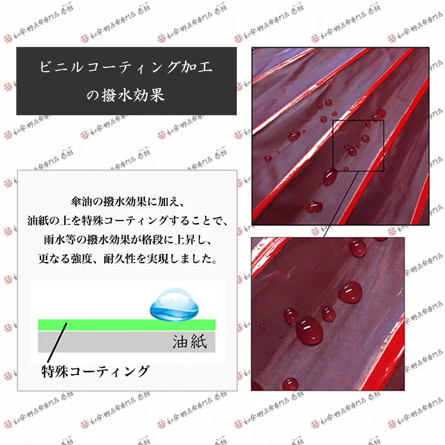 和傘・野点傘専門店 恭雅】野点傘 3．5尺 ビニルコーティング加工 雨天可
