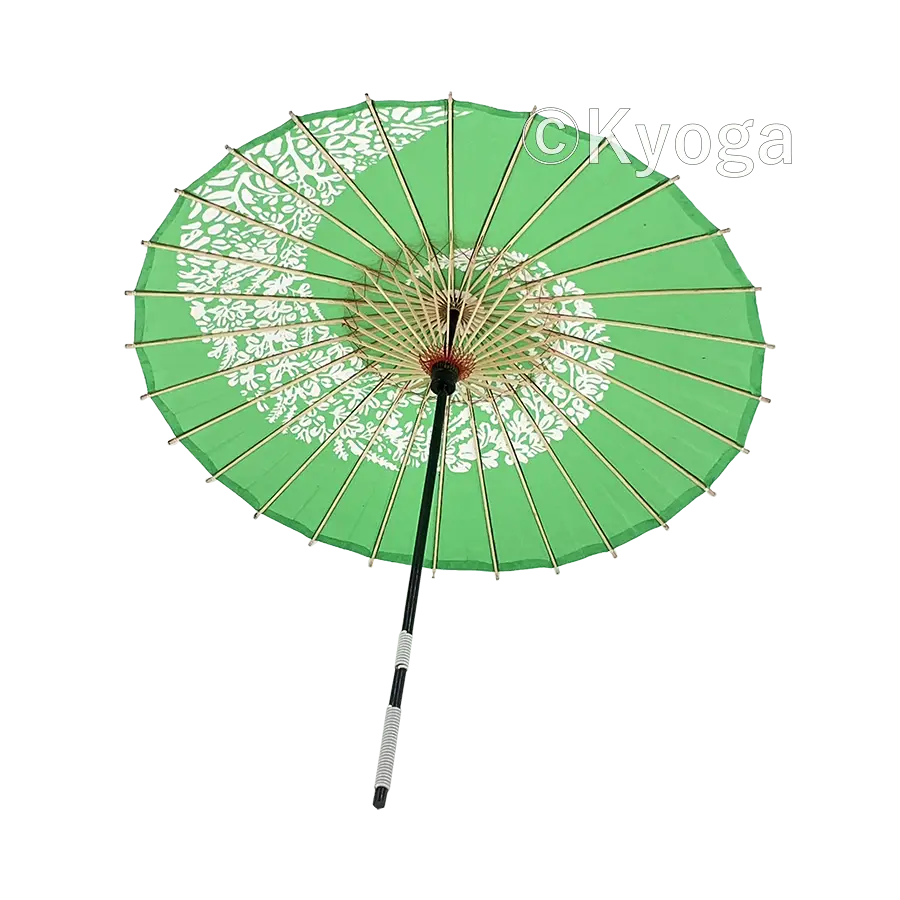 和傘・野点傘専門店 恭雅】 唐傘 － 唐傘(直径約81cm) 萩渦 若草