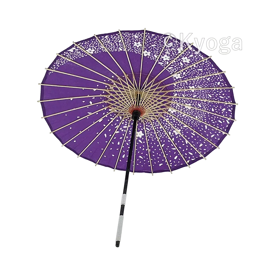 和傘・野点傘専門店 恭雅】 唐傘 － 唐傘(直径約81cm) 花渦 紫