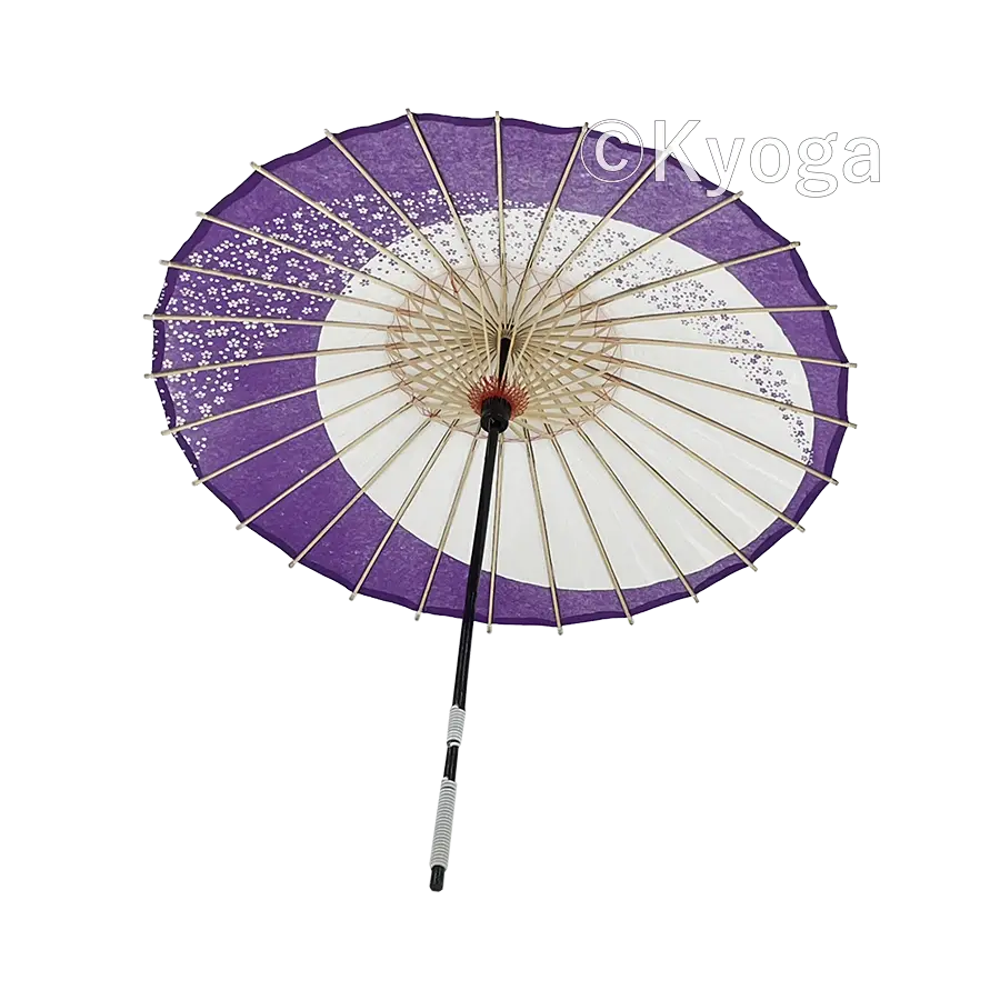 和傘・野点傘専門店 恭雅】 唐傘 － 唐傘(直径約81cm) 月奴っこ 紫