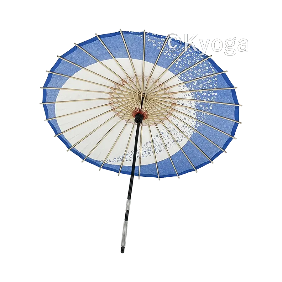 和傘・野点傘専門店 恭雅】 唐傘 － 唐傘(直径約81cm) 月奴っこ 水色
