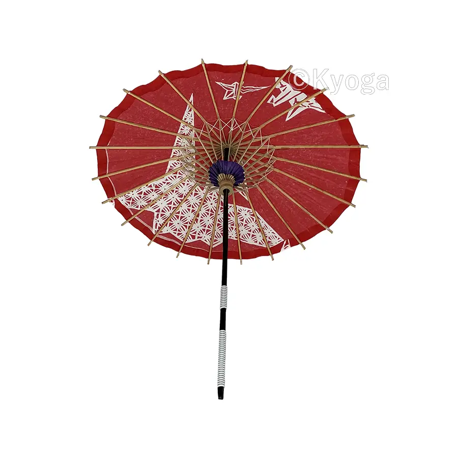 和傘・野点傘専門店 恭雅】 唐傘 － 唐傘 こども用傘 折り鶴 赤