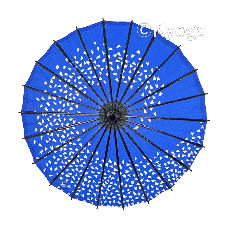 和傘・野点傘専門店 恭雅】 唐傘 －唐傘 こども用傘 桜渦 青