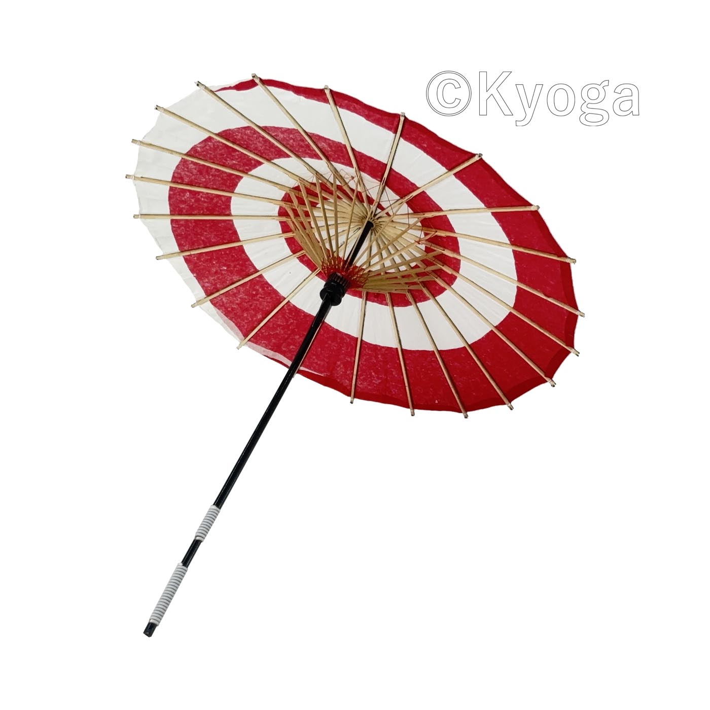 和傘・野点傘専門店 恭雅】 唐傘 － 唐傘 こども用傘 白赤渦