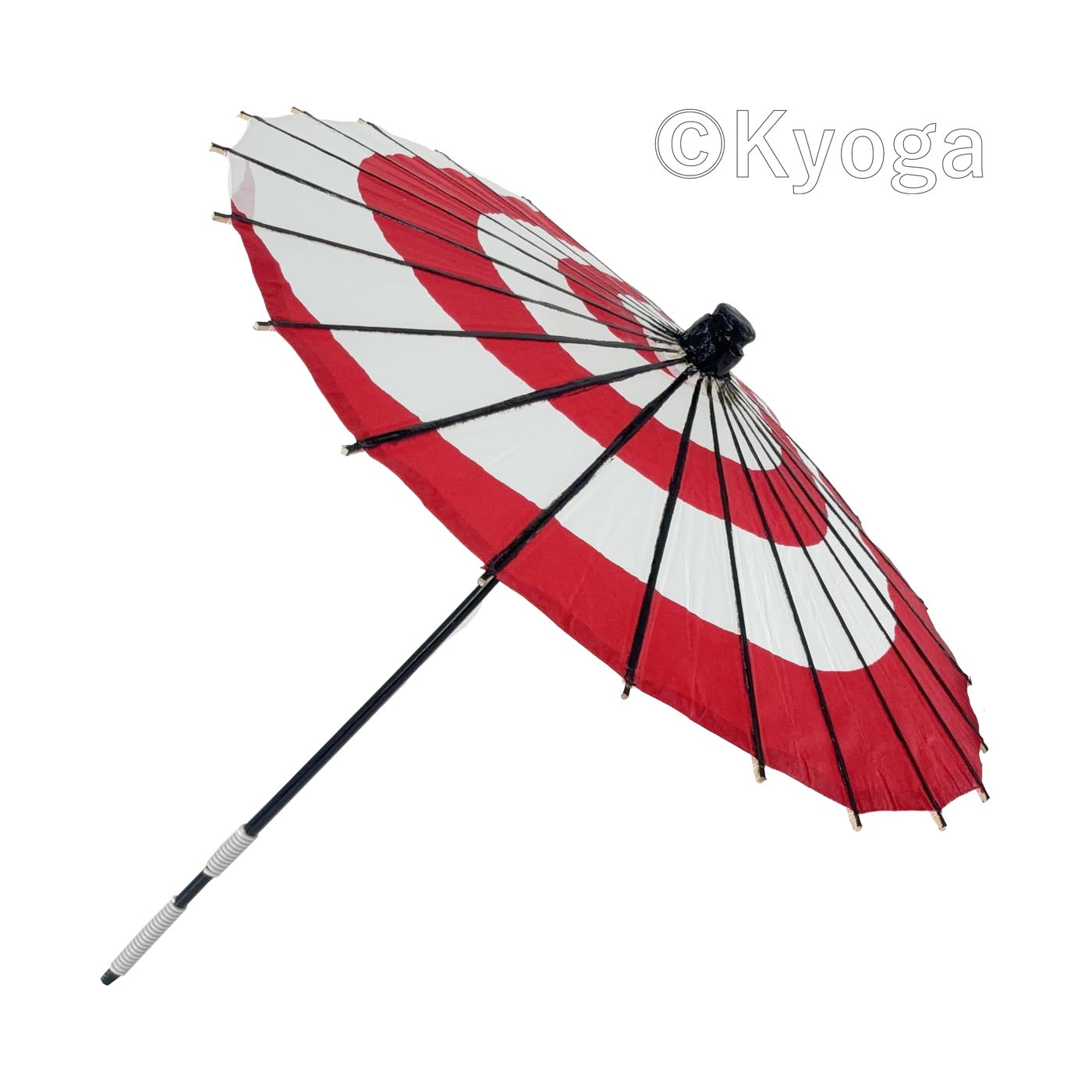 和傘・野点傘専門店 恭雅】 唐傘 － 唐傘 こども用傘 白赤渦