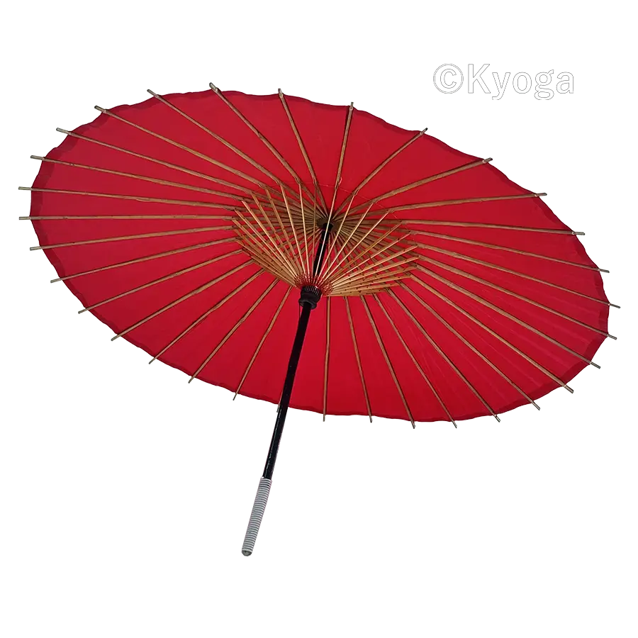 和傘・野点傘専門店 恭雅】 唐傘 蛇の目傘風 赤 ※雨天使用「不可」 油なし