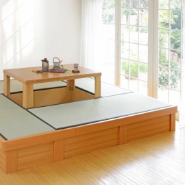 【天然い草へり付き4.5畳】堀こたつユニット「わが家」