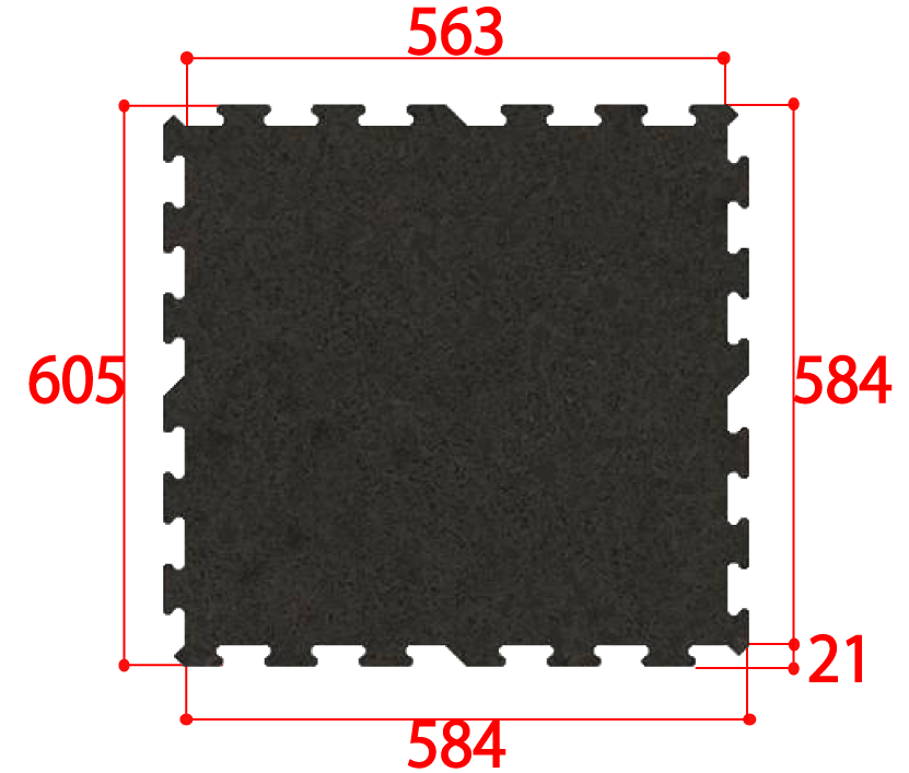 ラバーマット　インターロッキングタイプ