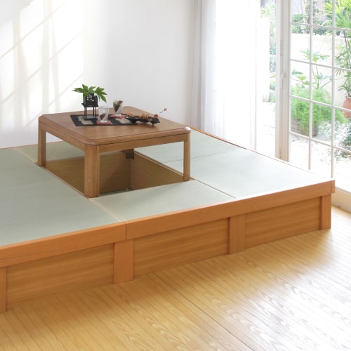 【天然い草へりなし3畳】堀こたつユニット「わが家」