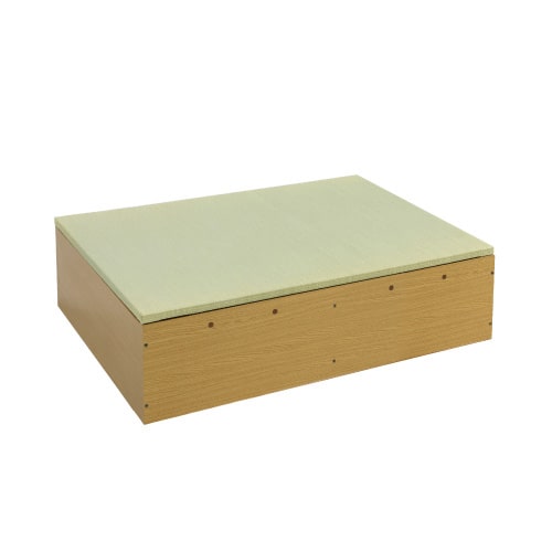 収納付き 畳 ベンチ「結-yui-」<br>〈80×120cm／天然い草・日本製〉<br>小上がり・高床式ユニット／木部2色