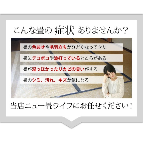 【全国対応】畳替え4.5畳セット（表替え/へり付き/4.5畳）【い草】【基本施工費込】