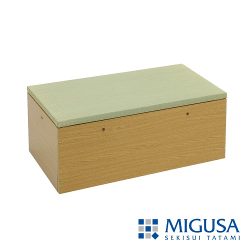 収納付き 畳 ベンチ「結-yui-」<br>〈40×80cm／美草・日本製〉<br>小上がり・高床式ユニット／畳表5色×木部2色