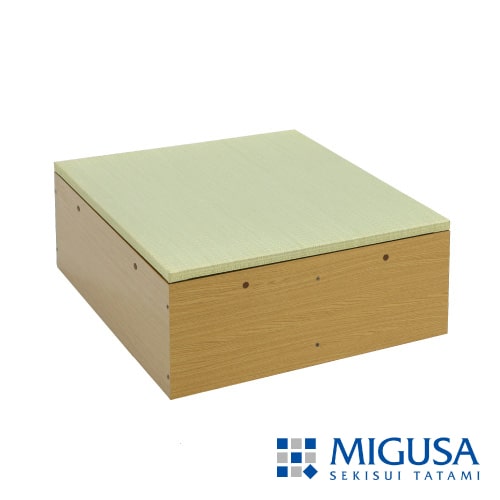 収納付き 畳 ベンチ「結-yui-」<br>〈80×80cm／美草・日本製〉<br>小上がり・高床式ユニット／畳表5色×木部2色
