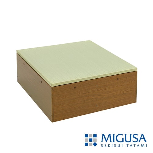 収納付き 畳 ベンチ「結-yui-」<br>〈80×80cm／美草・日本製〉<br>小上がり・高床式ユニット／畳表5色×木部2色