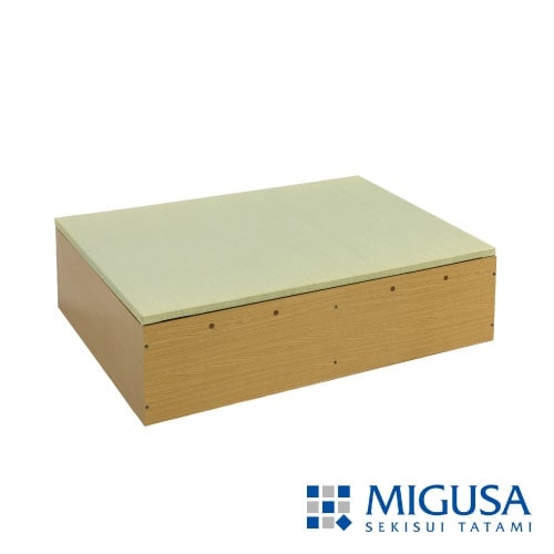 収納付き 畳 ベンチ「結-yui-」<br>〈80×120cm／美草・日本製〉<br>小上がり・高床式ユニット／畳表5色×木部2色