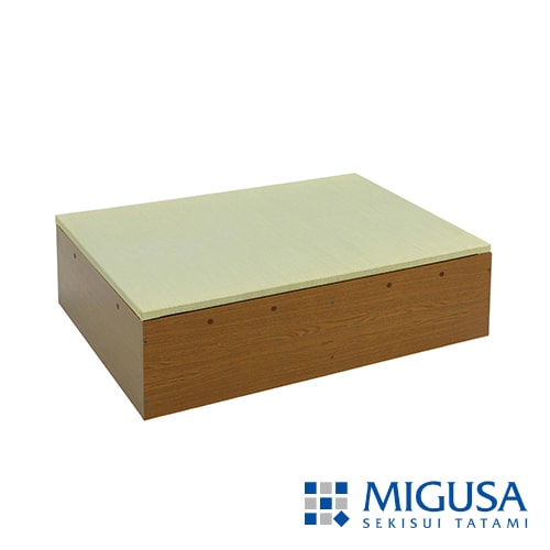 収納付き 畳 ベンチ「結-yui-」<br>〈80×120cm／美草・日本製〉<br>小上がり・高床式ユニット／畳表5色×木部2色