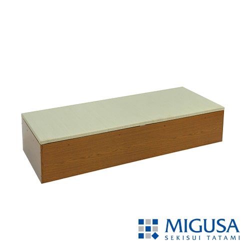 収納付き 畳 ベンチ「結-yui-」<br>〈60×160cm／美草・日本製〉<br>小上がり・高床式ユニット／畳表5色×木部2色
