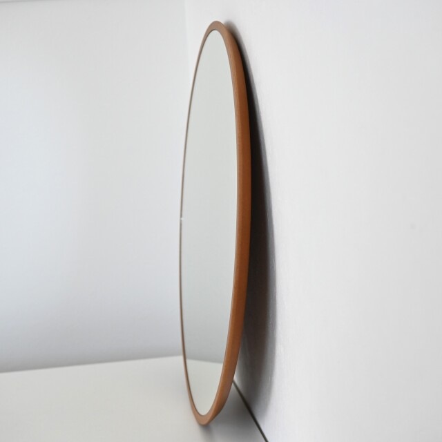 ミラー 鏡 丸い 壁掛けミラー 日本製<br>ronda (ロンダオーバル) 45×60cm<br>木枠 全7色