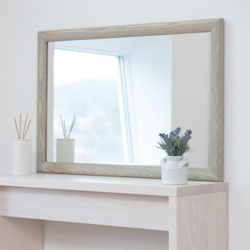 Arte (アルテ）45×67.5cm<br>ホワイトアッシュ材 全5色 壁掛けミラー 