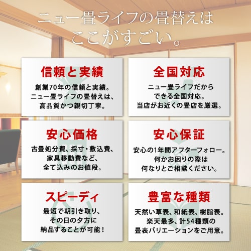 ウォッシャブル畳きよらか8畳セット【基本施工費込】