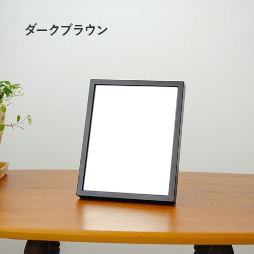 壁掛けミラー 日本製 <br>libra(リブラ)16×20cm <br>木枠 全6色 ウォールミラー 