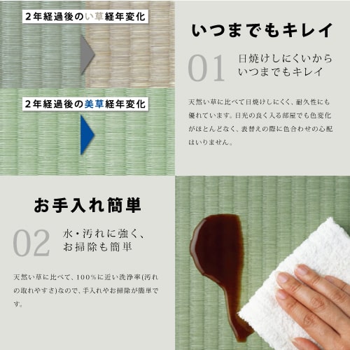 【全国対応】畳替え8畳セット（新調/へりなし/半畳16枚）【美草】【基本施工費込】