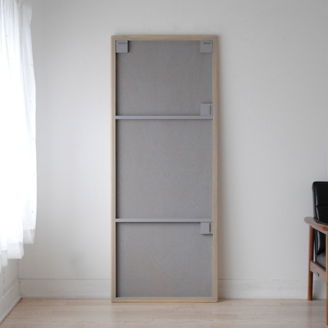 全身鏡 日本製 ウォールミラー <br>  Stella （ステラ）62×155cm ホワイトアッシュ<br>木枠 全4色 壁掛けミラー 立て掛け