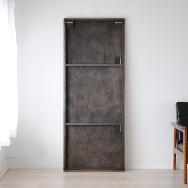 全身鏡 日本製 ウォールミラー <br>  Stella （ステラ）62×155cm ホワイトアッシュ<br>木枠 全4色 壁掛けミラー 立て掛け