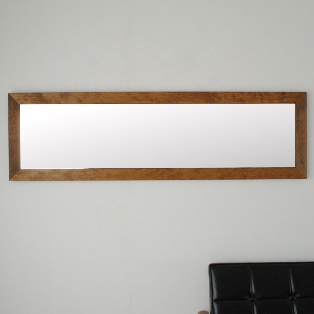 全身鏡 日本製  壁掛けミラー<br> leon（レオン）38×130㎝<br>全4色 木枠 ウォールミラー