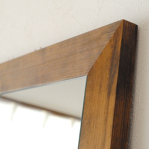 全身鏡 日本製  壁掛けミラー<br>leon（レオン）50×161㎝<br>全4色 木枠 ウォールミラー