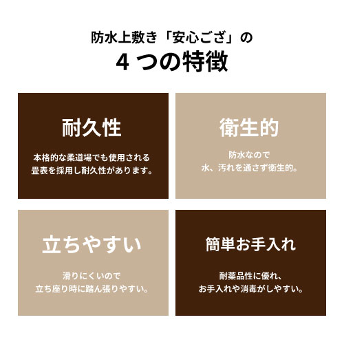 防水上敷き「安心ござ」