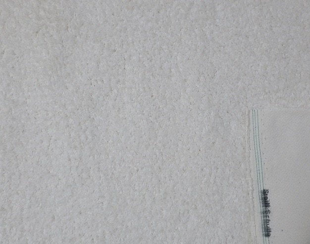 コットン　毛足0.9cm　ホワイト　CO01